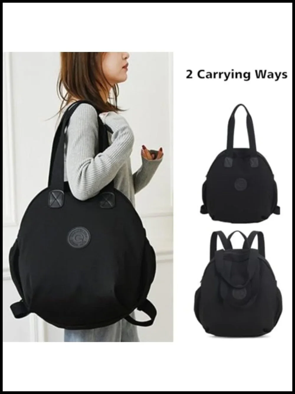 Waterproof Nylon Anti-theft Large Capacity Backpack Purse for Travel Work